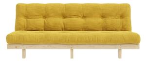 Žltá menčestrová pohovka 200 cm Lean – Karup Design