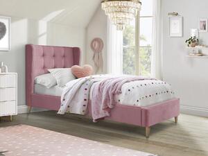 Jednolôžková posteľ 90 cm Espanola (ružová). Vlastná spoľahlivá doprava až k Vám domov. 1092478