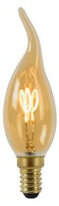 Diolamp EDISON LED sviečková žiarovka plamienok GOLD