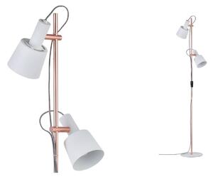 Paulmann Haldar stojaca lampa 2-pl., biela/medená