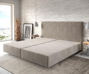 DELIFE Boxspring posteľ Dream-Well mikrovlákno béžová 200x200 cm