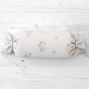 Biante Vankúš valec bonbon Sandra SA-783 Margaréty na bielom 15x40 cm