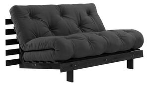 Tmavosivá rozkladacia pohovka 140 cm Roots Black Night – Karup Design