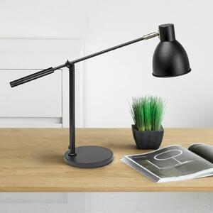Stolová lampa MAULfinja, čierna, kov, nastaviteľná