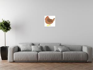 Obraz na plátne Hnedá sliepočka Rozmery: 40 x 40 cm