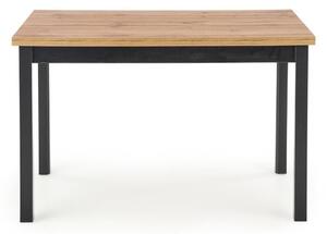 Jedálenský stôl Cossin 120x77x68 cm (dub, čierna)
