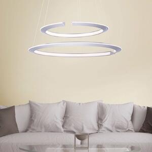 Závesné LED Alessa s dvomi LED krúžkami