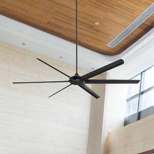 Stropný ventilátor Westinghouse Widespan, čierny, Čierna, Obývacia izba / jedáleň, Hliník, Moderný