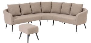 Doppler Deluxe Lika-Tex rohová pohovka s taburetom