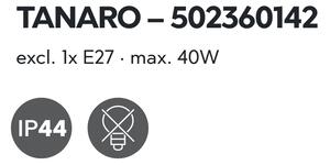 Trio TANARO nízka | Retro stojaca vonkajšia lampa v tvare lampáša IP44 Farba: Hrdza