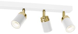 Bodové svietidlo RENO 6xGU10/60W/230V biela/zlatá