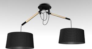 Mantra NORDICA 2 | Elegantná stropná lampa Farba: Čierna