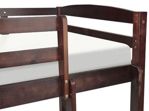 Poschodová posteľ 90 cm Reggeton (tmavé drevo) (s roštom a úložným priestorom). Vlastná spoľahlivá doprava až k Vám domov. 1075541