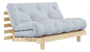 Biela/svetlo modrá rozkladacia pohovka 140 cm Roots - Karup Design