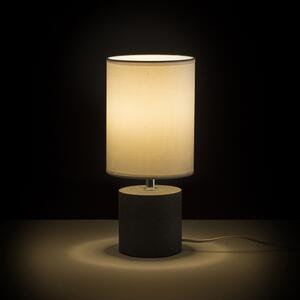 Rendl CAMINO | Cementová stolná lampa s tienidlom E27 Farba: Sivá