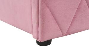 Manželská posteľ 160 cm Rhett (ružová) (s roštom a úložným priestorom). Vlastná spoľahlivá doprava až k Vám domov. 1075602