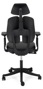 Ergonomická kancelárska stolička Liftor Active, čierna (pravá koža)