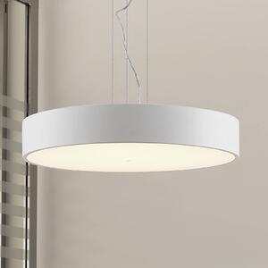 Arcchio LED závesné svietidlo Noabelle, Ø 60 cm, biela, kov, Biela / opálová, Kuchyňa, kov, Moderný, Závesné svietidlo