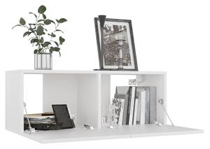 TV skrinka, biela 80x30x30 cm, kompozitné drevo