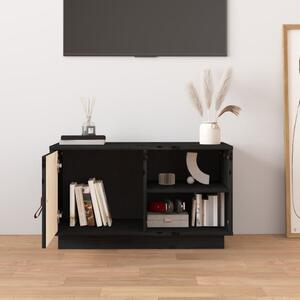 TV skrinka čierna 70x34x40 cm borovicový masív