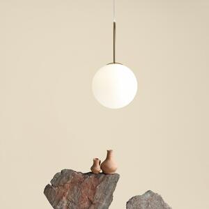 Aldex BOSSO | Elegantná závesná lampa s tienidlom z mliečneho skla Farba: Biela