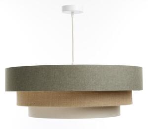 Luster na lanku BOHO TRINITI 1xE27/60W/230V šedá/béžová/krémová