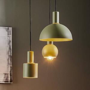 Závesná lampa Selma, 3-plameňová, zelená