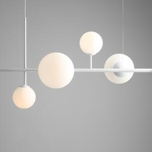 Aldex DIONE 6 | Elegantná závesná lampa so šiestimi tienidlami Farba: Biela