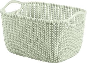 CURVER - Kôš umelá hmota hranatý 8L biely Knit