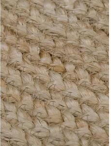 Okrúhly ručne tkaný jutový koberec Niago