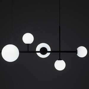 Aldex DIONE 6 | Elegantná závesná lampa so šiestimi tienidlami Farba: Čierna