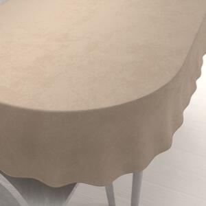 Biante Zamatový oválny obrus Velvet Prémium SVP-042 Béžovohnedý 60x100 cm