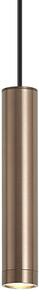 Dizajnové závesné svietidlo tmavý bronz GU10 50mm IP44 - Tuba
