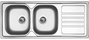 Nerezový drez Sinks OKIO 1200 DUO V 0,7mm matný