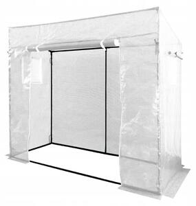 Praktický záhradný fóliovník na pestovanie, 200 x 77 x 168/146 cm