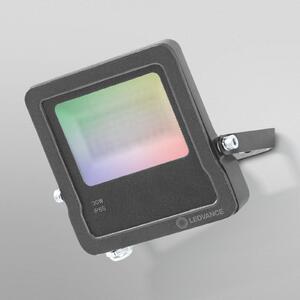 LEDVANCE SMART+ WiFi Floodlight, RGBW, sivá, 30 W