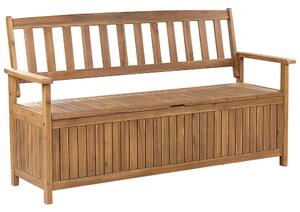 Záhradná lavička Sefu (svetlé drevo) (s úl. priestorom)). Vlastná spoľahlivá doprava až k Vám domov. 1075973