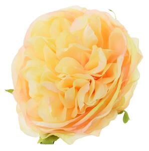 Umelý kvet hlava ruža anglická lososová 9cm