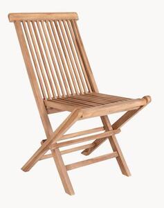 Skladacia záhradná stolička z tíkového dreva Toledo, 2 ks