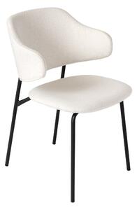 Dizajnová jedálenská stolička Takuya biela / čierna