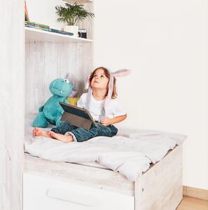 90x190 cm | Poschodová posteľ pre dve deti BO1 - biela