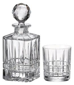 Bohemia Crystal Whisky set Dover 99999/15720/861 (set 1 karafa + 6 pohárov)