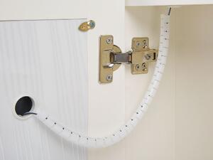 Kúpeľňová skrinka Thabit (biela) (s osvetlením). Vlastná spoľahlivá doprava až k Vám domov. 1076030