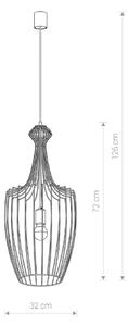 Nowodvorski LUKSOR L | luxusná závesná lampa Farba: Čierna