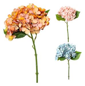 Umelý kvet hortenzia mix 3farby 32cm cena za 1ks
