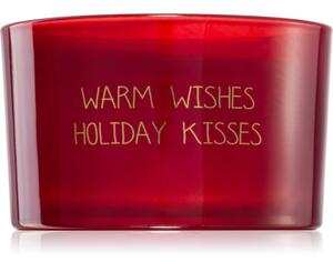 My Flame Winter Wood Warm Wishes Holiday Kisses vonná sviečka 13x9 g