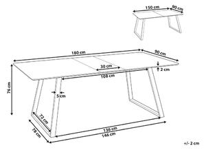 Jedálenský stôl Teemu (čierna) (pre 8 a viac osôb). Vlastná spoľahlivá doprava až k Vám domov. 1076200