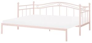 Jednolôžková posteľ 200 x 90 cm Toki (ružová) (s roštom). Vlastná spoľahlivá doprava až k Vám domov. 1076251