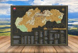 Stieracia mapa Slovenska – prírodopisná