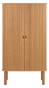 Skrinka v dekore duba s posuvnými dverami v prírodnej farbe 80x145 cm Langley – Actona